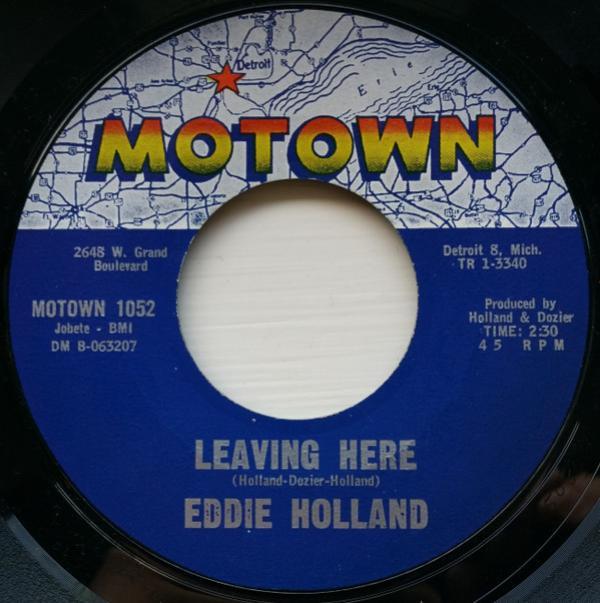 Edward Holland, Jr. - Leaving Here / Brenda