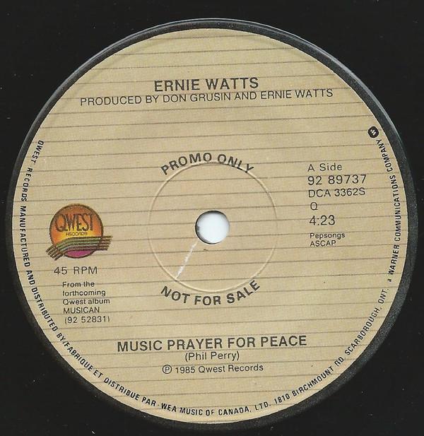 Ernie Watts - Music Prayer For Peace / Rock Camping