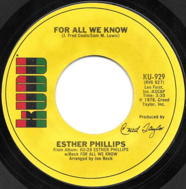 Esther Phillips - For All We Know / Fever