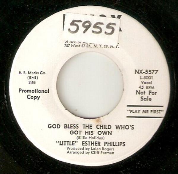 Esther Phillips - God Bless The Child Who's Got His Own / A Lover's Hymn