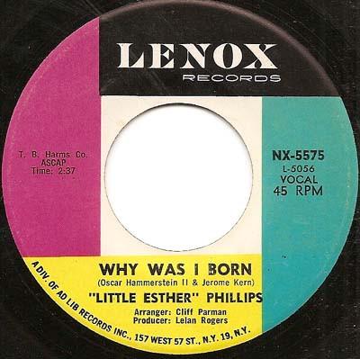 Esther Phillips - Why Was I Born / Don't Let Me Go