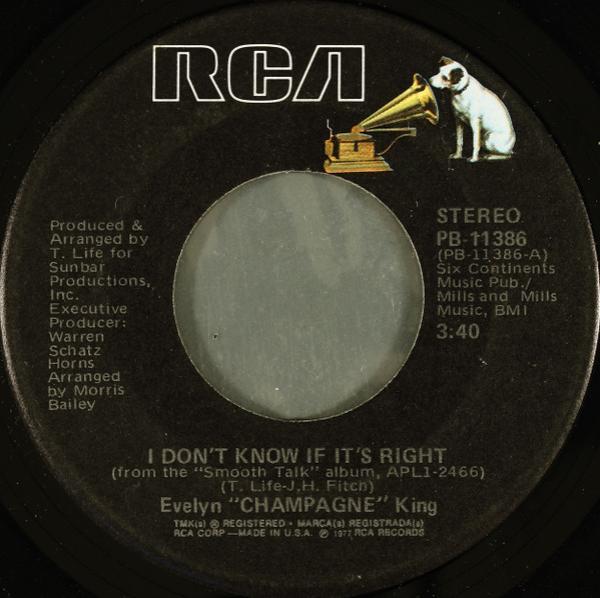 Evelyn King - I Don't Know If It's Right