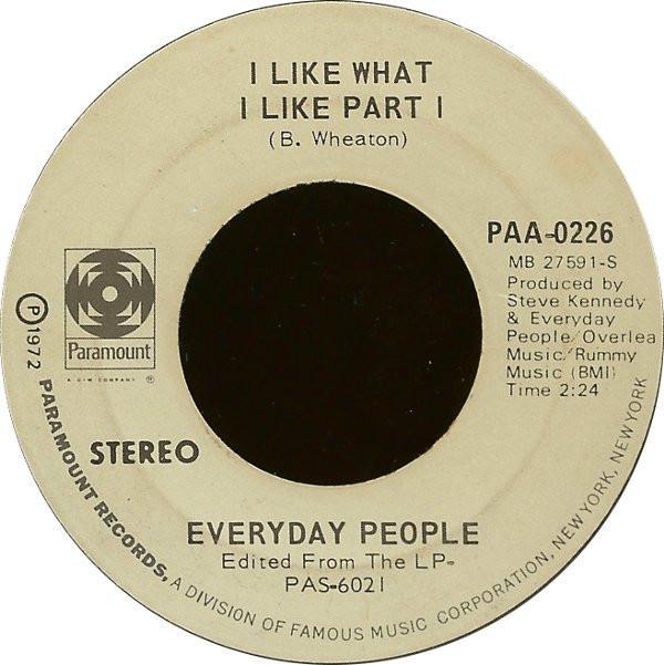 Everyday People (4) - I Like What I Like
