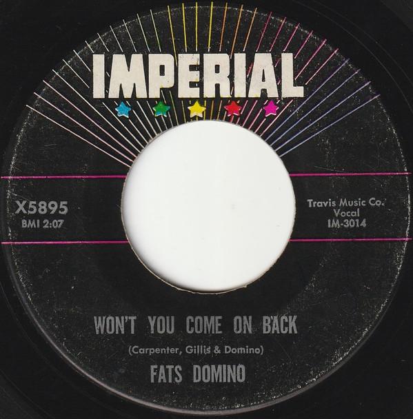 Fats Domino - Won't You Come On Back / Hands Across The Table