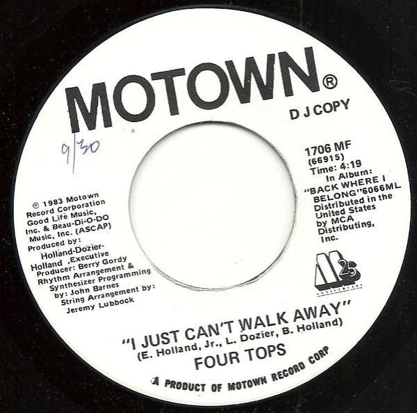 Four Tops - I Just Can't Walk Away