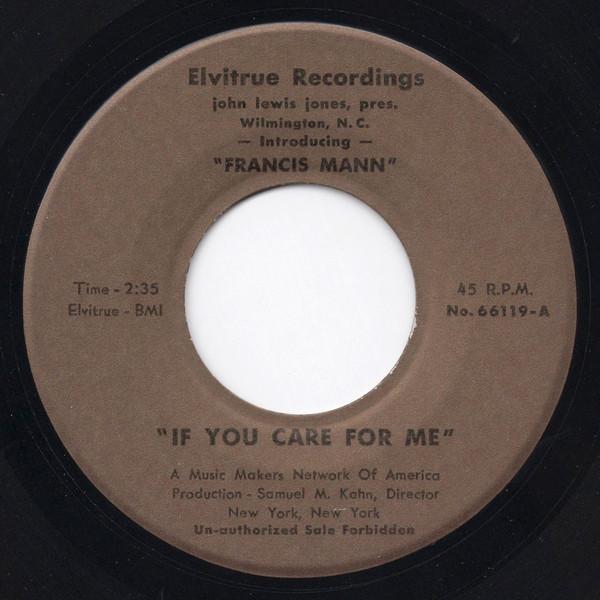 Francis Mann (2) - If You Care For Me