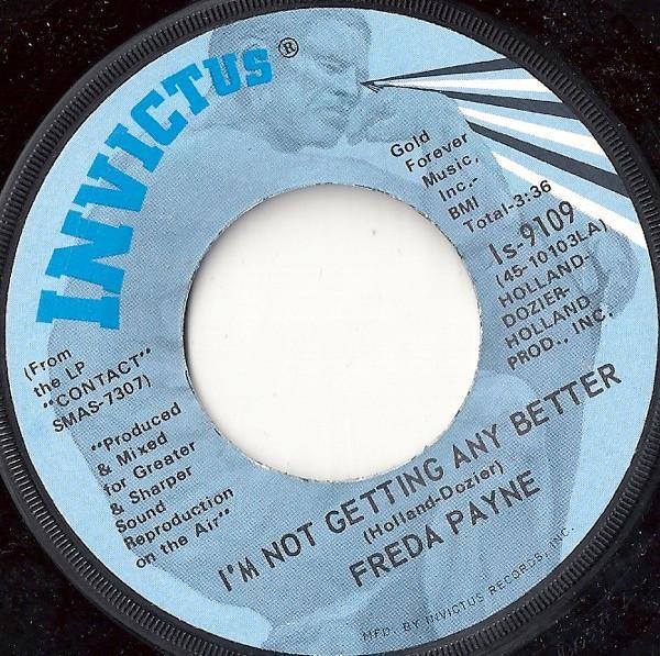 Freda Payne - I'm Not Getting Any Better / The Road We Didn't Take