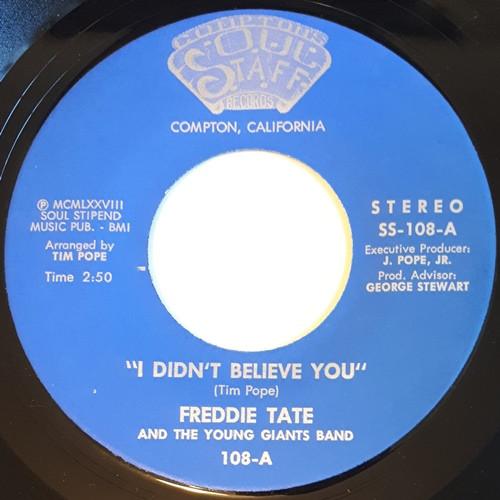 Freddie Tate, Young Giants Band - I Didn't Believe You
