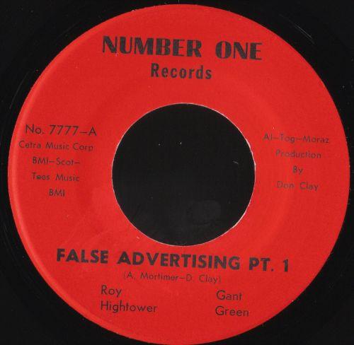 Gant Green, Roy Hytower - False Advertising