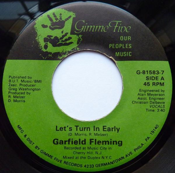 Garfield Fleming - Let's Turn In Early