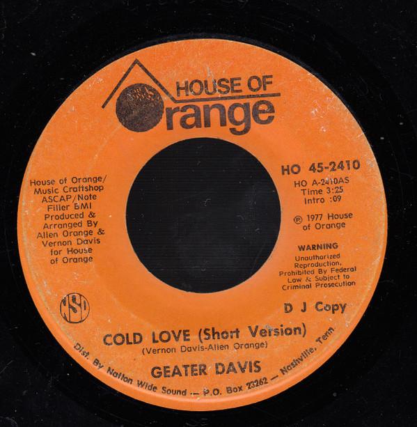 Geater Davis - Cold Love