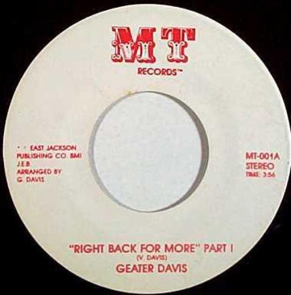 Geater Davis - Right Back For More