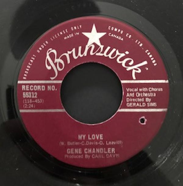 Gene Chandler - My Love / Girl Don't Care
