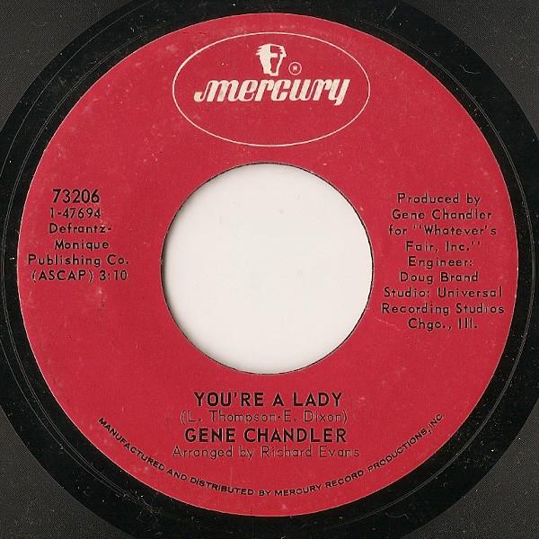 Gene Chandler - You're A Lady / Stone Cold Feeling
