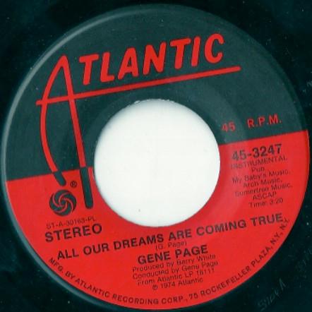 Gene Page - All Our Dreams Are Coming True