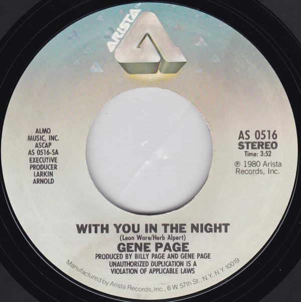 Gene Page - With You In The Night / Put A Little Love In Your Lovin'