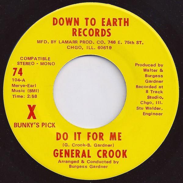 General Crook - Do It For Me / Till Then