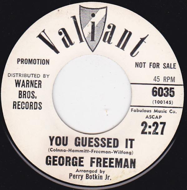 George Freeman (3) - You Guessed It / Come To Me