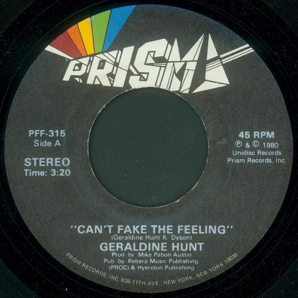 Geraldine Hunt - Can't Fake The Feeling
