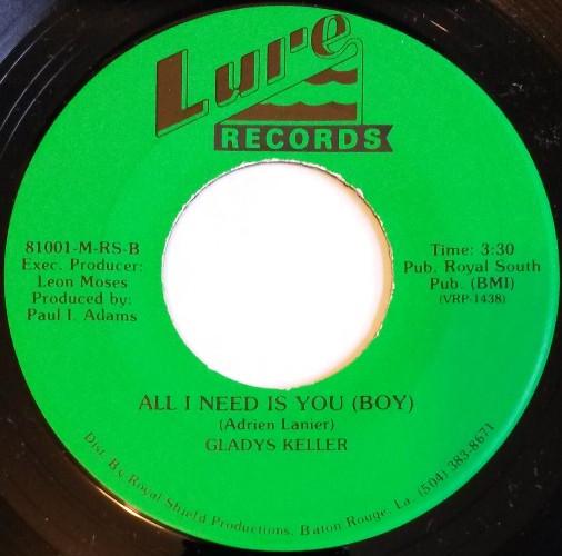 Gladys Keller, Vernise Keller - Can Your Love Be True / All I Need Is You (Boy)