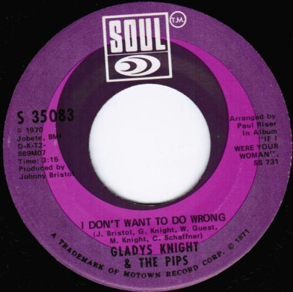 Gladys Knight And The Pips - I Don't Want To Do Wrong