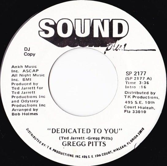 Gregg Pitts - Dedicated To You