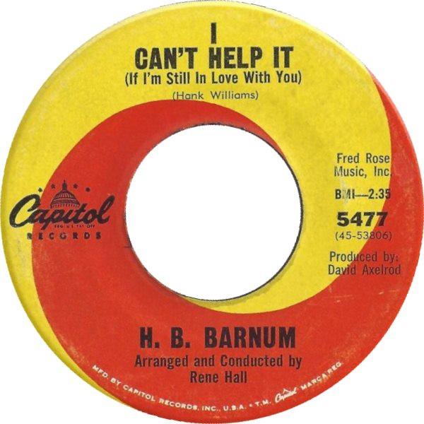 H.B. Barnum - I Can't Help It / Dance With Me
