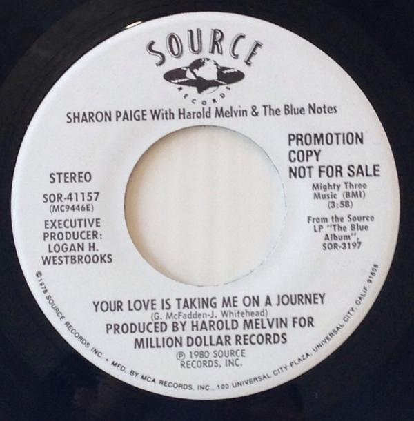 Harold Melvin And The Blue Notes, Sharon Paige - Tonight's The Night / Your Love Is Taking Me On A Journey