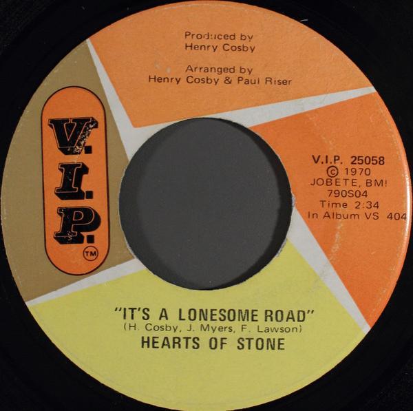 Hearts Of Stone - It's A Lonesome Road / Yesterday's Love Is Over