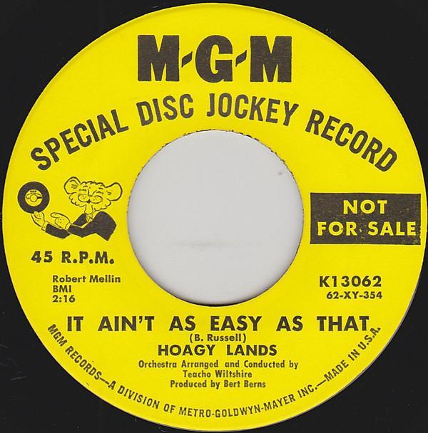 Hoagy Lands - It Ain't As Easy As That / Goodnight, Irene