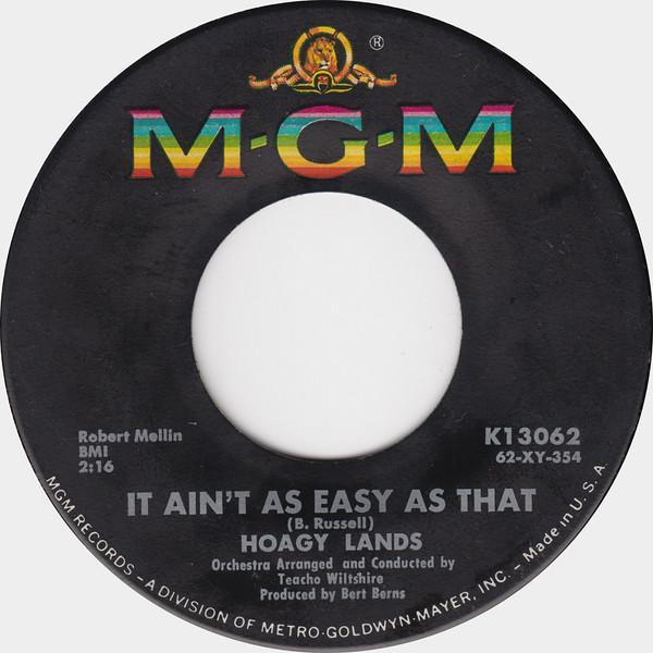 Hoagy Lands - It Ain't As Easy As That / Goodnight, Irene