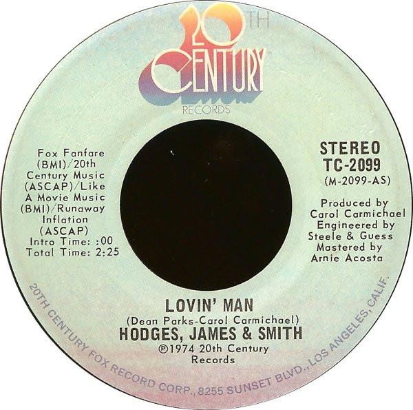 Hodges, James And Smith - Lovin' Man / Lucky One
