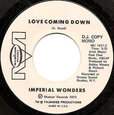Imperial Wonders - Love Coming Down