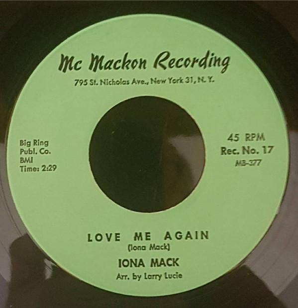 Iona Mack - Love Me Again / You're Allright With Me