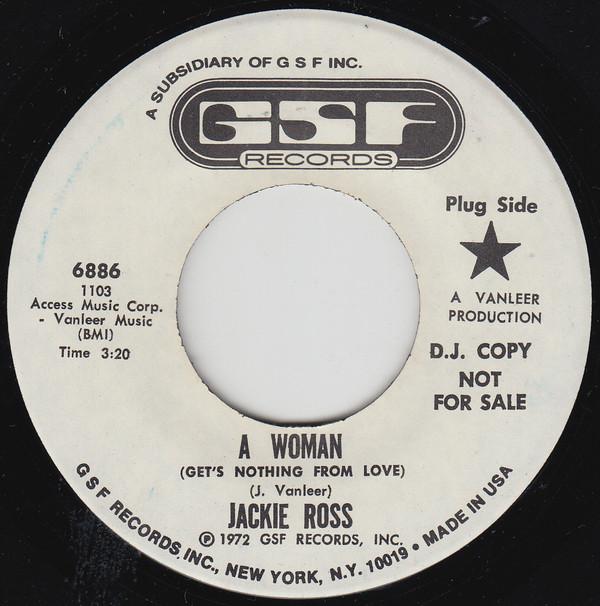 Jackie Ross - A Woman (Get's Nothing From Love)