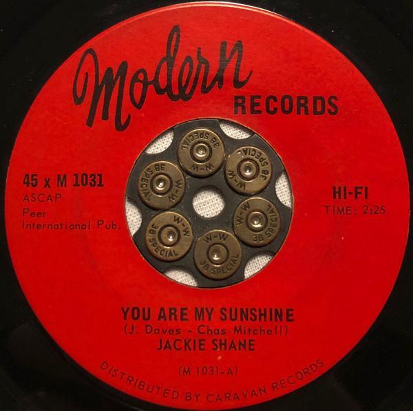 Jackie Shane - You Are My Sunshine / Stand Up Straight And Tall