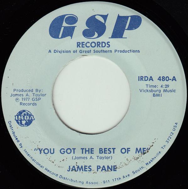 James Pane - You Got The Best Of Me / Dance For Me