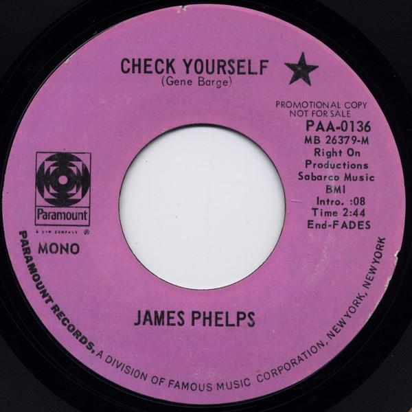 James Phelps - Check Yourself / My Lover's Prayer