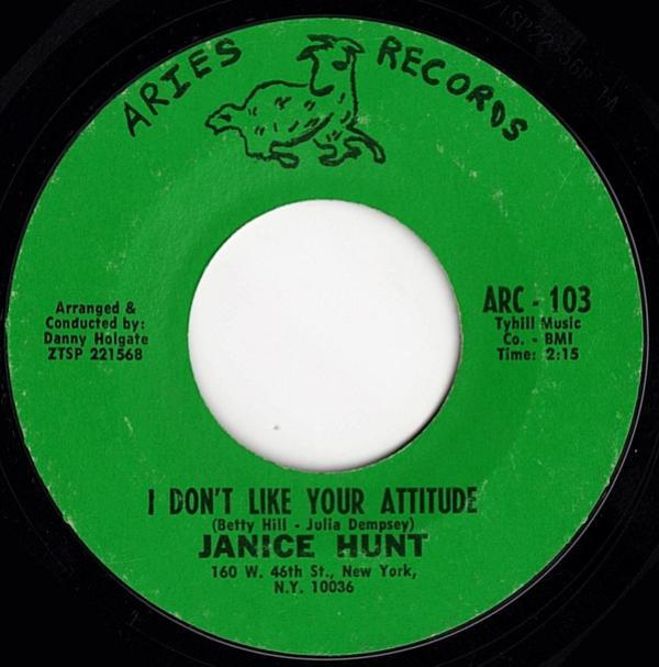 Janice Hunt - I Don't Like Your Attitude