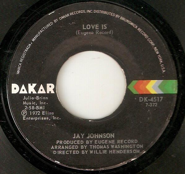 Jay Johnson (2), The Brunswick Sound - Love Is / Quiet Nights Of Quiet Stars (Corcovado)
