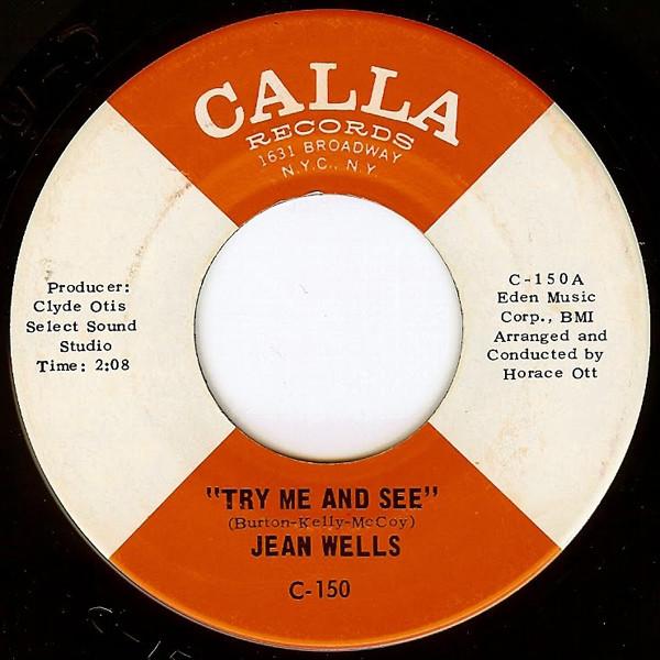 Jean Wells - Try Me And See / The Best Thing For You Baby