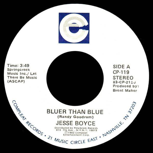 Jesse Boyce - Bluer Than Blue / Give It Up