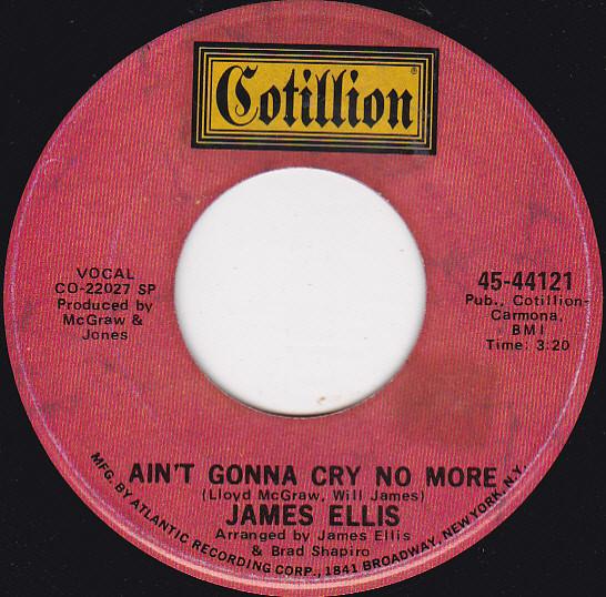 Jimmy Ellis (3) - Ain't Gonna Cry No More