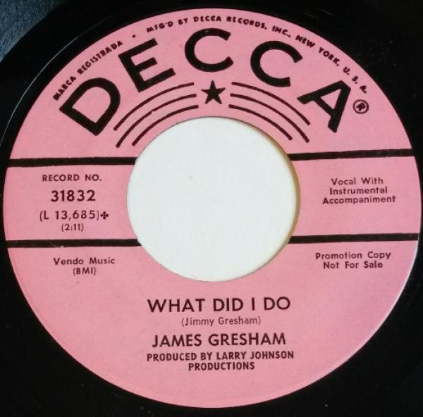 Jimmy Gresham - Mr Wind / What Did I Do