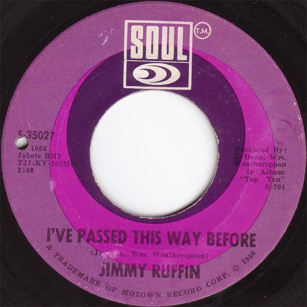 Jimmy Ruffin - I've Passed This Way Before / Tomorrow's Tears