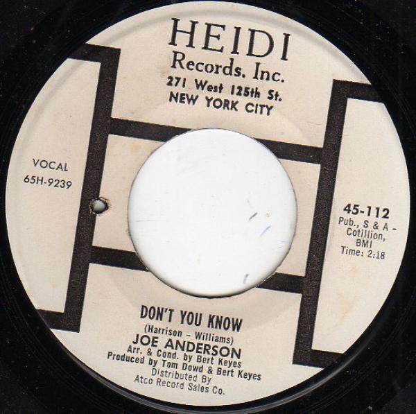 Joe Anderson (5) - Don't You Know