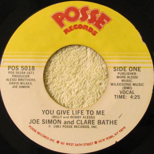 Joe Simon, Clare Bathé - You Give Life To Me