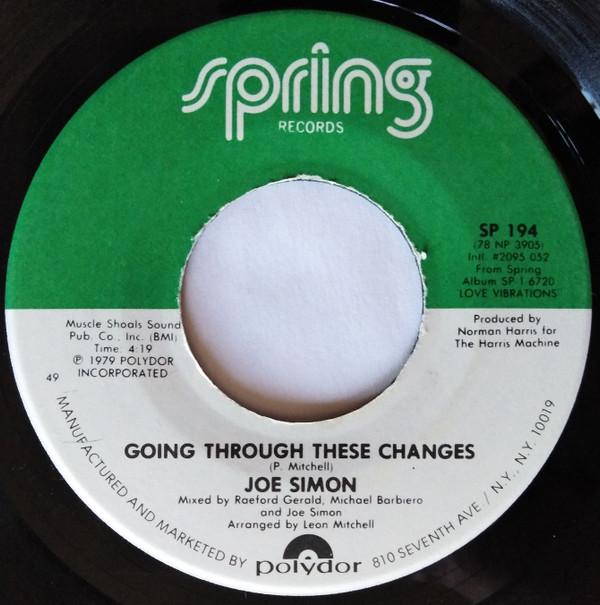 Joe Simon - Going Through These Changes / I Can't Stand A Liar