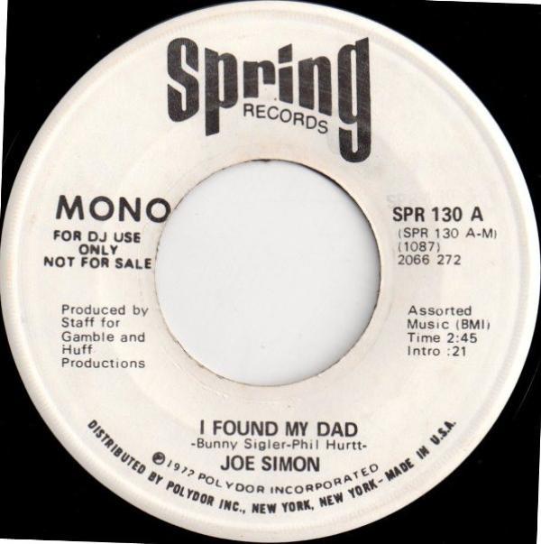 Joe Simon - I Found My Dad