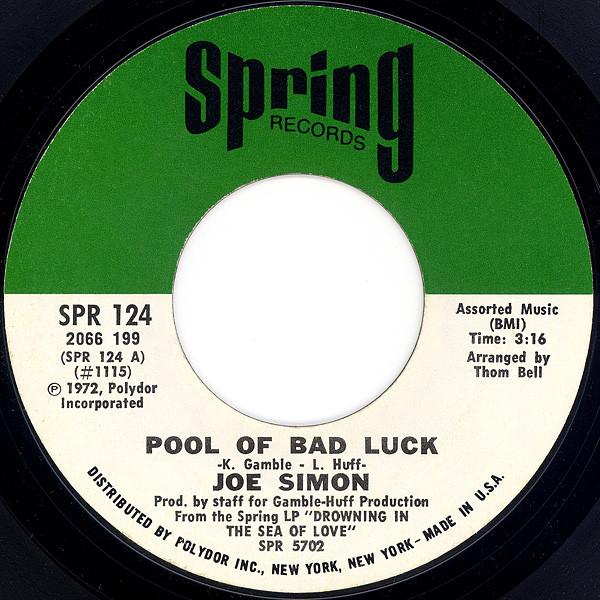 Joe Simon - Pool Of Bad Luck / Glad To Be Your Lover